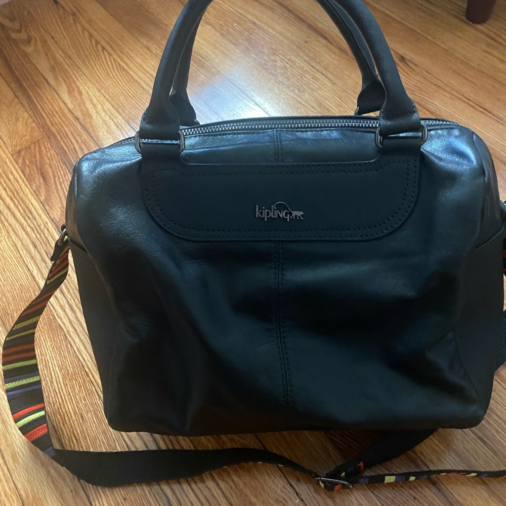 RARE Kipling leather satchel